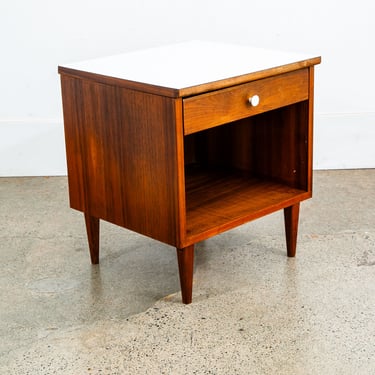 Mid Century Modern Nightstand End Side Table Walnut | Midcentury ...