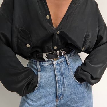 Vintage Caviar Silk Jacket