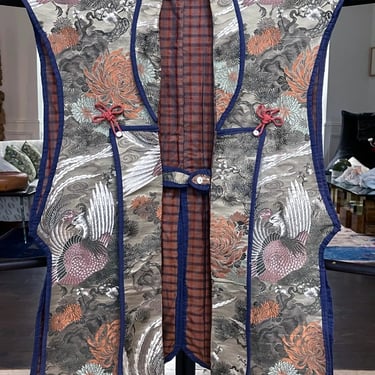 Japanese Ceremonial Brocade Jinbaori Vest Jacket