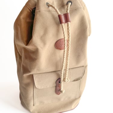 1990s Ralph Lauren Tan Backpack