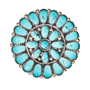 PW Turquoise Cluster Dinner Plates
