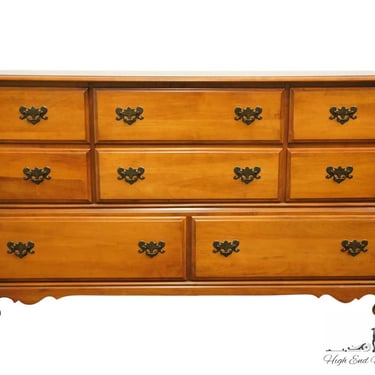 BALLMAN CUMMINGS Fort Smith, AR Solid Hard Rock Maple Colonial Early American 60" Eight Drawer Dresser 100-5 
