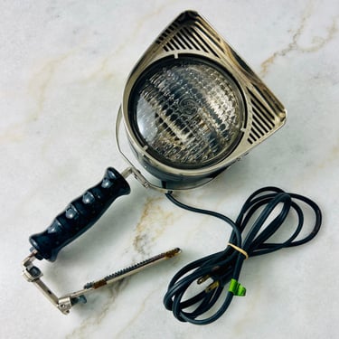 Vintage "Lott-A-Lite" Movie Light sealed beam 1960s Arel No 100 General Electric Uniflood vintage video lamp tested working collectible gift 