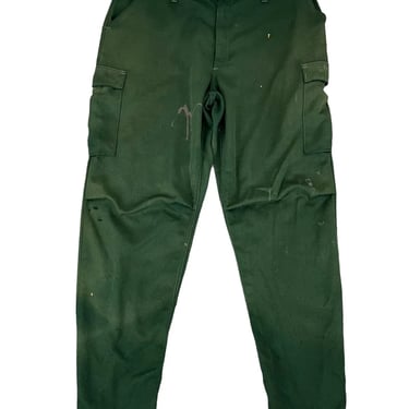 Vintage FSS Green Aramid Wildland Fire Fighting Pants 38-42 Long Distre