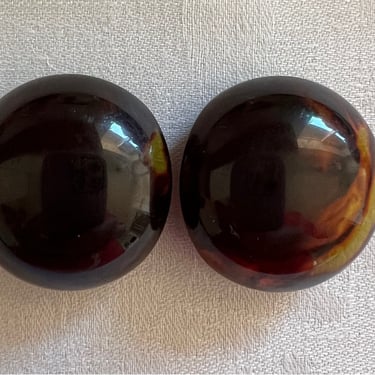 Buttons Bakelite rootbeer LG thick choose 1 or 2 