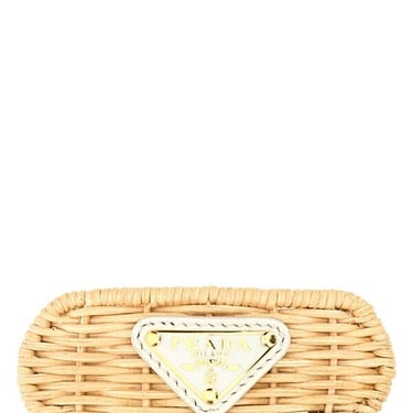 Prada Woman Wicker Hair Clip