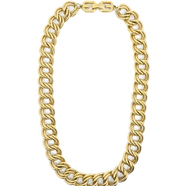 Givenchy Goldtone Rope Chain Collar Necklace