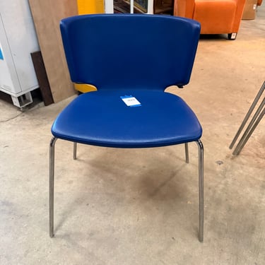 Gardner Leaver for Steelcase black leather chair | Vintage On