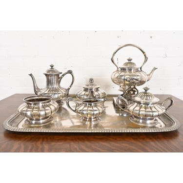 Tiffany & Co. Antique Victorian Silver Plate Coffee or Tea Service Set