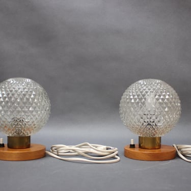 Set of 2 Table Lamp by Kamenický Šenov, 1970s 