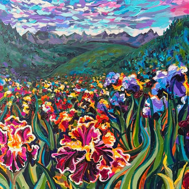 Wild Iris 24X30” Painting