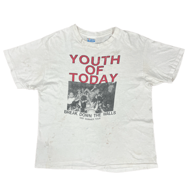 Vintage Youth Of Today "Break Down The Walls" Summer Tour T-Shirt