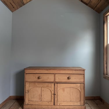Antique English Pine Sideboard 