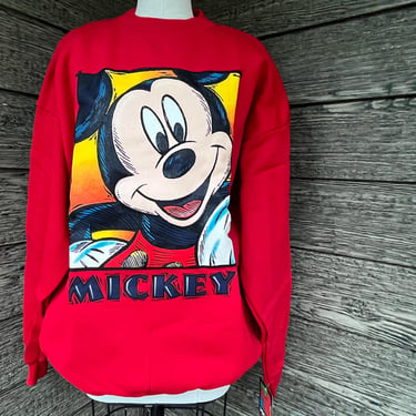 Mickey Mouse sweatshirt vintage DISNEY crew neck 2XL new old stock 