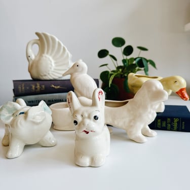 Vintage Florist Animal Planters