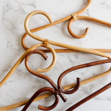 vintage french bamboo garment hanger
