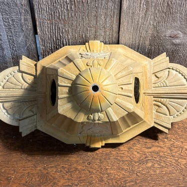 Vintage Art Deco Bare Bulb Light 13.5 x 6.5 x 4.25