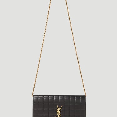 Saint Laurent Women Cassandre Matelassé Carré Chain Wallet