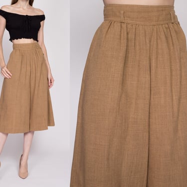 XS| 80s Liz Claiborne High Waisted Culottes - Extra Small, 24" | Vintage Casual Pleated Long Wide Leg Trouser Shorts 