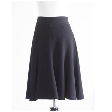 Vintage black fluted skirt 