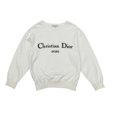 Christian Dior Sports White Logo Sweatshirt