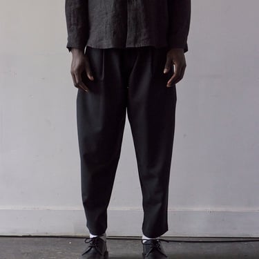 Cordera Tailoring Elastic Waist Pants, Black
