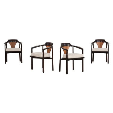 Edward Wormley for Dunbar Dining Chairs ,1965 Model 935 "Horseshoe Chairs"