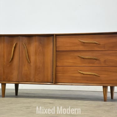 74” Walnut Mid Century Dresser by Unagusta 