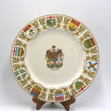 vintage Crown Ducal Canada Souvenir Plate made in England 