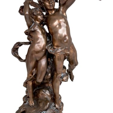 Leopold Steiner "Cupid and Psyche" Bronze