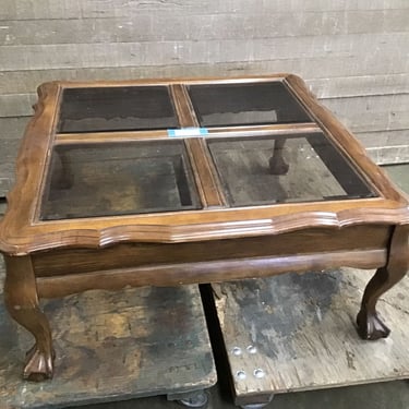 Wooden Coffee Table w/ Claw Feet (Tacoma)