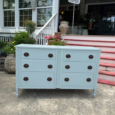 French Blue Lacquered Dresser