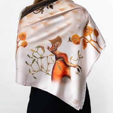 Ivory Eternal Soul Printed Scarf