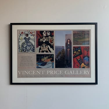 Vintage 1990s print - Vincent Price Gallery -signed 