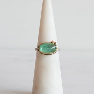 Ananda Khalsa | Oval Tourmaline Cabachon Ring