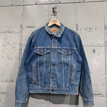 90s Medium Vintage Levi’s Denim jacket Jean jacket Trucker medium wash rancher western 