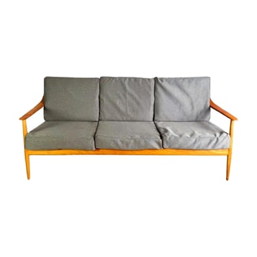 Knoll Antimott Sofa Midcentury Couch Walter Wilhelm Knoll Ahorn 