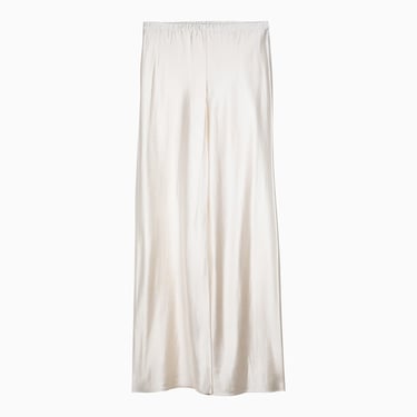 Zimmermann Milk-White Linen-Blend Trousers Women