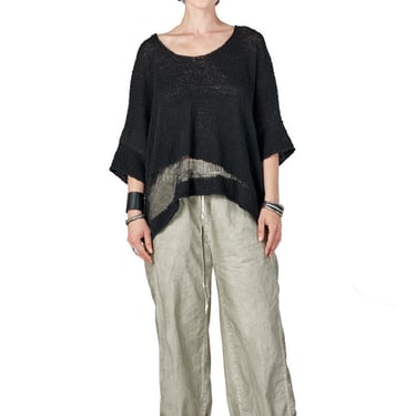Dumo Semi-Sheer Paneled Pants in OFF WHITE Only