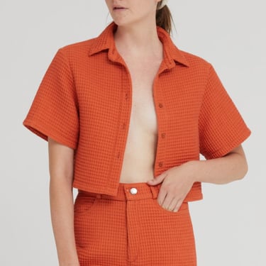 Aniela Parys Mera Waffle Shirt - orange