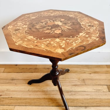 Italian Inlaid Side Table