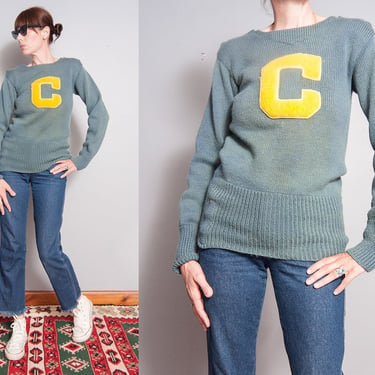 Vintage 1940's/1950's | Cleveland Sports | Pullover | Sweater | Unisex | S 