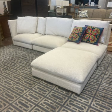 Riley Modular Sectional in Sherpa Ivory from Pottery Barn Teen