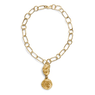 Eroded Wax Necklace Gold