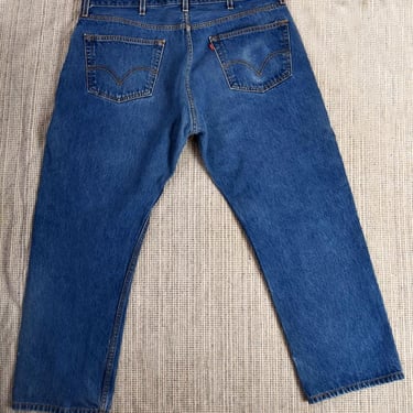 Vintage LEVI'S Men's Blue Jeans Denim Pants 1980's, 1990's Button Fly, 39X27.5 - WPL423 501 