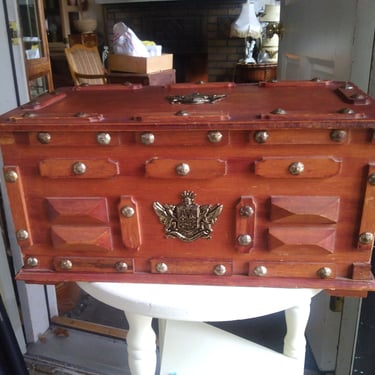 VINTAGE Wooden Jewelry Box with Drawers, Retro Jewelry Box // Birthday Gift 