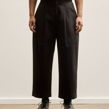 7115 Unisex Pleated Trouser, Black Stripe Edition