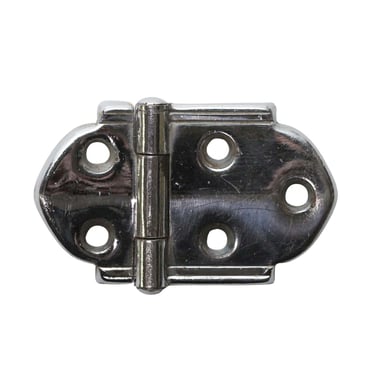 Chrome Plated Steel Art Deco Surface Cabinet Hinge