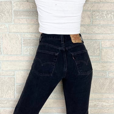 Levi's 501 Black Jeans / Size 24 25 