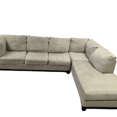 Beige L Shaped Sectional